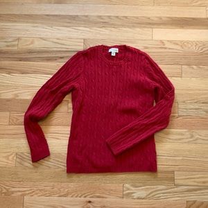 Christmas. Fall. Winter. Red. Cable knit.